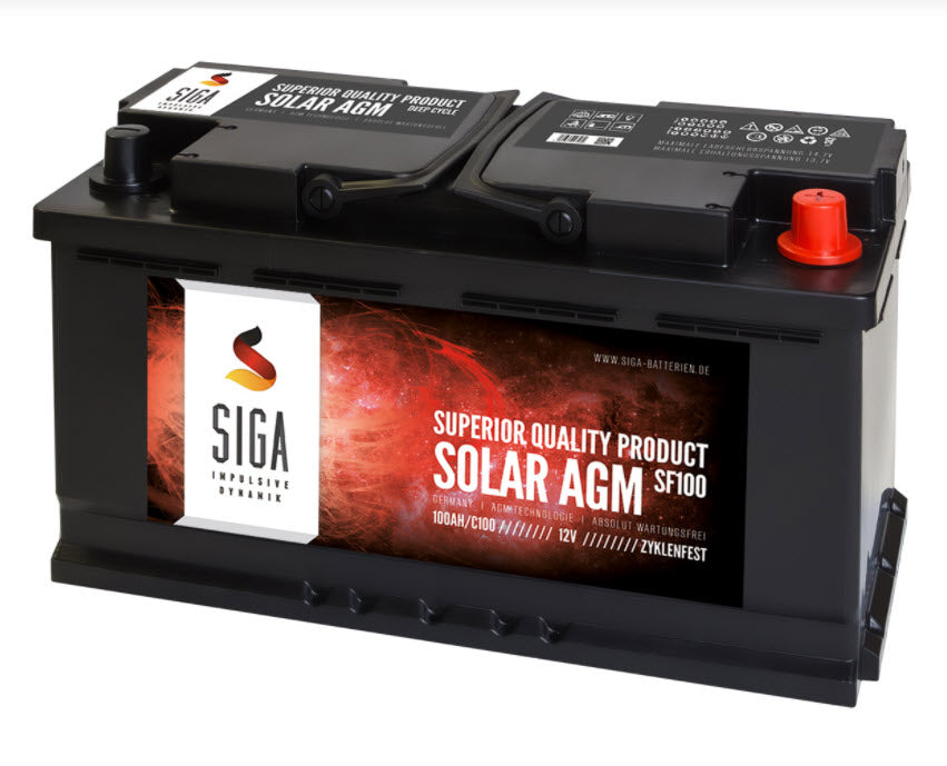 120Ah AGM Solarbatterie AKKU für Photovoltaik, Insel oder Solar Anlage –